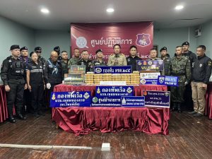 หนองคาย ยาเสพติดระบาดชายแดนไม่หยุดล่าสุด ตชด.245 ตรวจยึดยาบ้า 1.9 แสนเม็ด