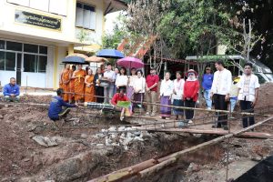 วัดหายโศกถือฤกษ์วันสำคัญทางพระพุทธศาสนา วันวิสาขบูชา ทำพิธียกเสาเอก เสาโท กุฎิสง์”กุฎิร่มอโสก”