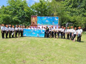 คณะทำงานจิตอาสานครพนม ร่วมกิจกรรมพัฒนาวัด สืบสานพระราชปณิธานจิตอาสา