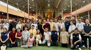 นายอำเภอนครชัยศรี พร้อมทีมงาน กต.ตร.สภ.นครชัยศรี , กำนัน ผู้ใหญ่บ้าน ฝ่ายปกครอง และคณะศิษยานุศิษย์ กราบถวายมุทิตาสักการะ เนื่องในโอกาสมหามงคล อายุวัฒนมงคล ๕๐ ปี พระครูปฐมชยาภิวัฒน์ ดร.(พระอาจารย์เต่า) เจ้าคณะตำบลบางกระเบา เจ้าอาวาสวัดใหม่สุปดิษฐาราม อำเภอนครชัยศรี จังหวัดนครปฐม