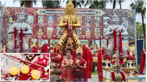 ปทุมธานี 2 สาวดวงเฮง! รำแก้บนท้าวเวสฯรับโชค 5 แสน สาวเจ้าของขนส่งได้เงินคืนกว่า 5 แสนบาท
