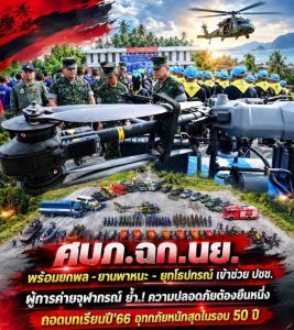 “ศบภ.ฉก.นย.” พร้อมยกพล – ยานพาหนะ – ยุทโธปกรณ์ เข้าช่วย ปชช. ผู้การค่ายจุฬากรณ์ ย้ำ .! ความปลอดภัยต้องยืนหนึ่งถอดบทเรียนปี’66 อุทกภัยหนักสุดในรอบ 50 ปี